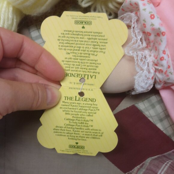 Original Blonde Haired Cabbage Patch Doll in Box with Tags CPK Baby Girl - Picture 4 of 8